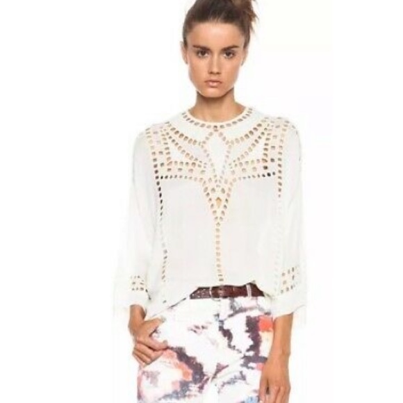 Isabel Marant Tops - EUC Isabel Marant Etoile red/pink enery blouse